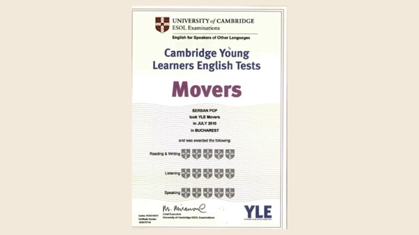 Chứng chỉ movers là gì? Thông tin học Tiếng Anh trẻ em Bình Dương từ A-Z